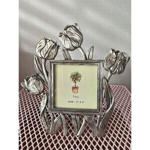 1999 Renderings Tulps Metal Picture Frame 3x3 Inch